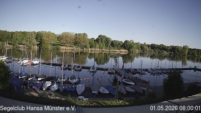 Archiv Foto Webcam Münster: Segelclub am Aasee
