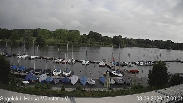 Archiv Foto Webcam Münster: Segelclub am Aasee