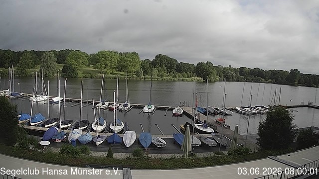 Archiv Foto Webcam Münster: Segelclub am Aasee