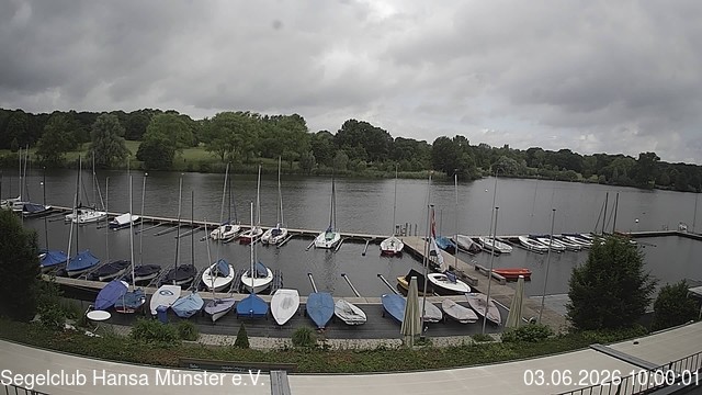 Archiv Foto Webcam Münster: Segelclub am Aasee