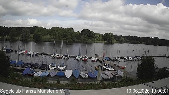 Archiv Foto Webcam Münster: Segelclub am Aasee