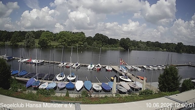 Archiv Foto Webcam Münster: Segelclub am Aasee