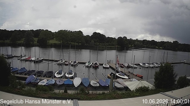 Archiv Foto Webcam Münster: Segelclub am Aasee