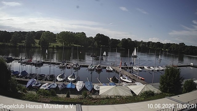 Archiv Foto Webcam Münster: Segelclub am Aasee