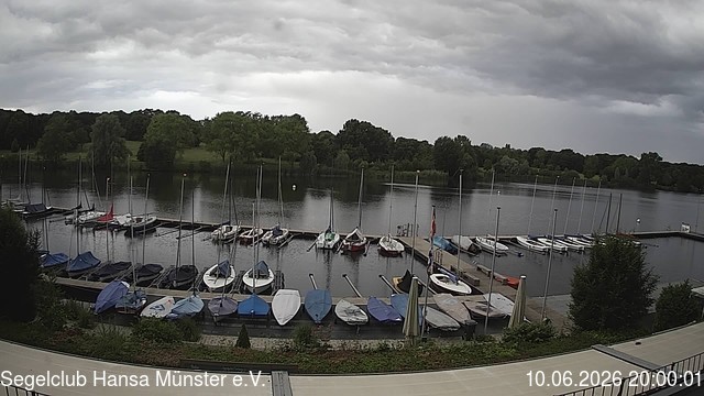 Archiv Foto Webcam Münster: Segelclub am Aasee