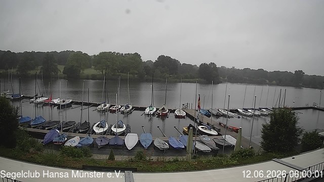 Archiv Foto Webcam Münster: Segelclub am Aasee