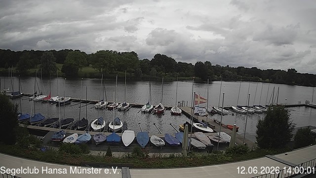 Archiv Foto Webcam Münster: Segelclub am Aasee