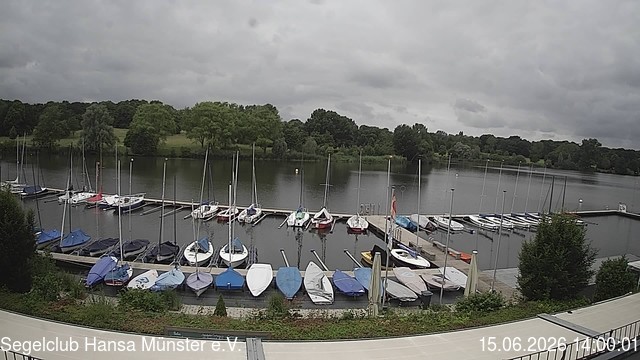 Archiv Foto Webcam Münster: Segelclub am Aasee