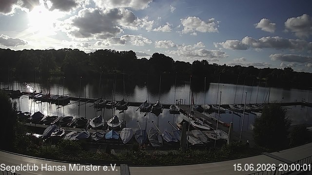 Archiv Foto Webcam Münster: Segelclub am Aasee