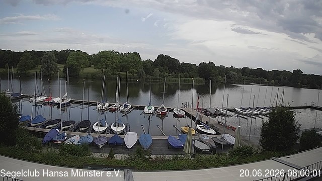 Archiv Foto Webcam Münster: Segelclub am Aasee