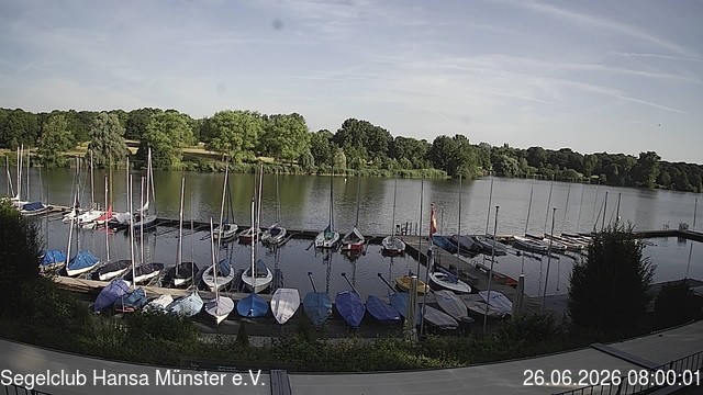 Archiv Foto Webcam Münster: Segelclub am Aasee