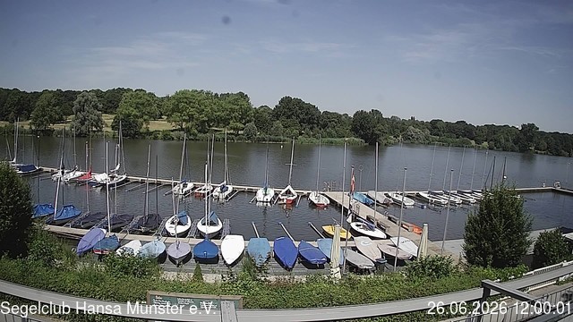 Archiv Foto Webcam Münster: Segelclub am Aasee
