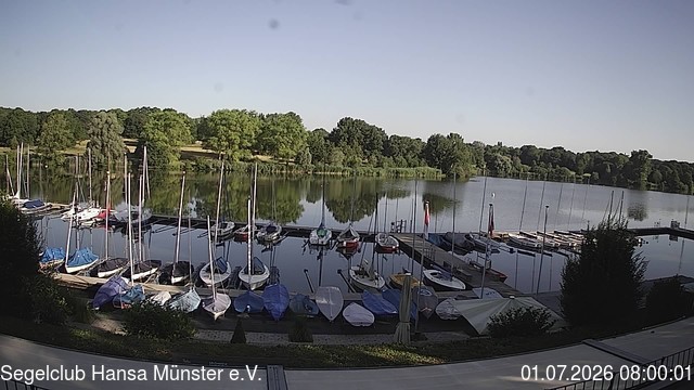 Archiv Foto Webcam Münster: Segelclub am Aasee