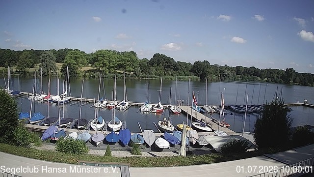 Archiv Foto Webcam Münster: Segelclub am Aasee