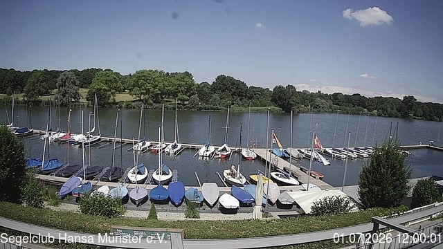 Archiv Foto Webcam Münster: Segelclub am Aasee