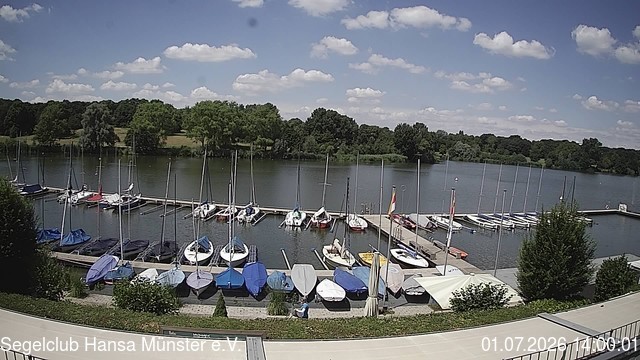 Archiv Foto Webcam Münster: Segelclub am Aasee