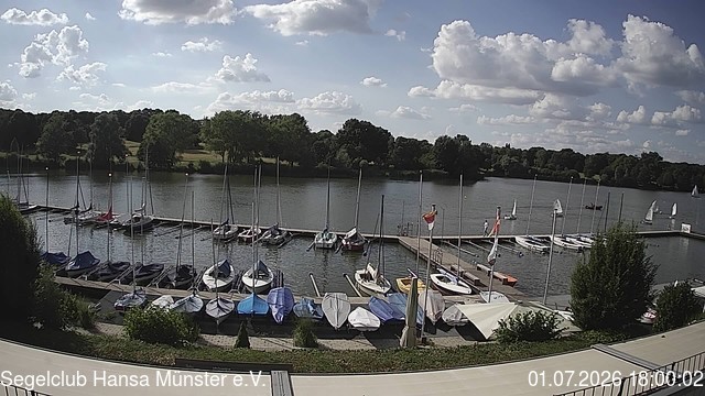 Archiv Foto Webcam Münster: Segelclub am Aasee