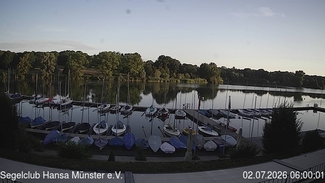 Archiv Foto Webcam Münster: Segelclub am Aasee