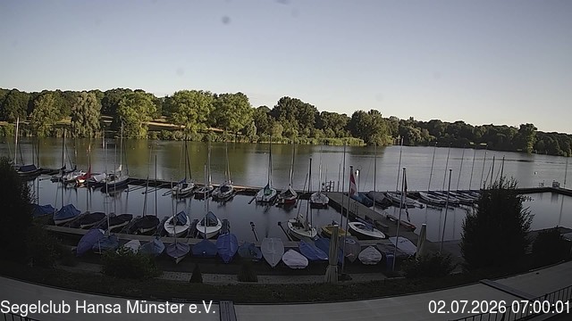 Archiv Foto Webcam Münster: Segelclub am Aasee