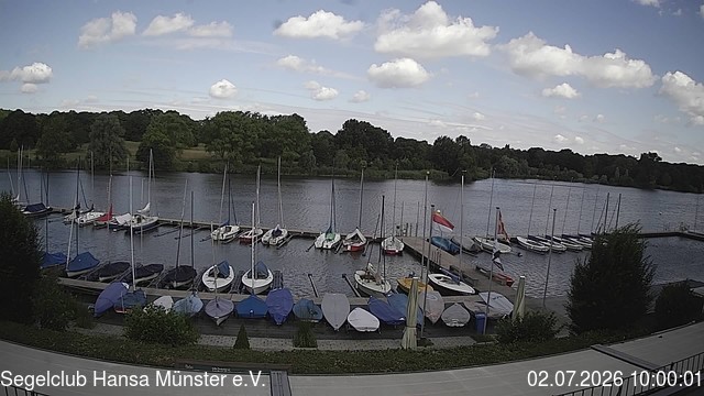 Archiv Foto Webcam Münster: Segelclub am Aasee