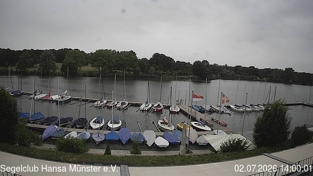 Archiv Foto Webcam Münster: Segelclub am Aasee