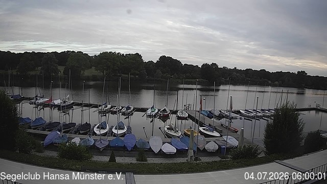 Archiv Foto Webcam Münster: Segelclub am Aasee