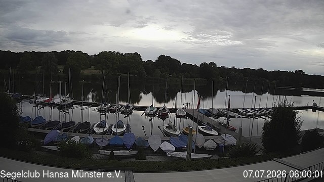 Archiv Foto Webcam Münster: Segelclub am Aasee