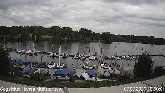 Archiv Foto Webcam Münster: Segelclub am Aasee