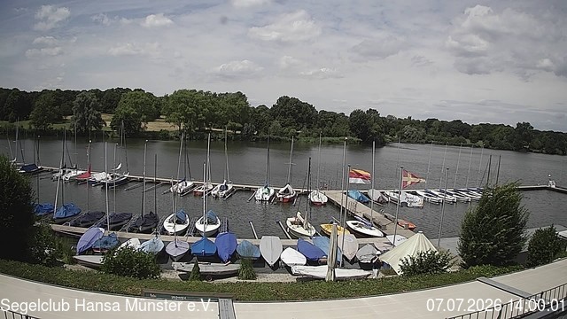 Archiv Foto Webcam Münster: Segelclub am Aasee