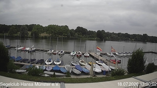 Archiv Foto Webcam Münster: Segelclub am Aasee