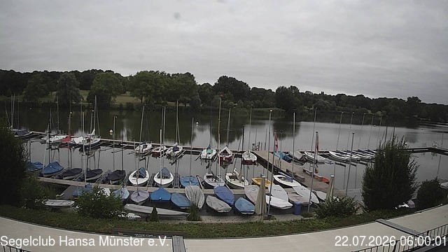 Archiv Foto Webcam Münster: Segelclub am Aasee