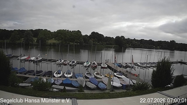 Archiv Foto Webcam Münster: Segelclub am Aasee