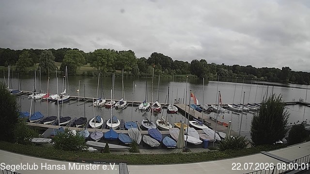 Archiv Foto Webcam Münster: Segelclub am Aasee