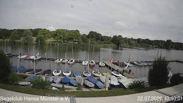 Archiv Foto Webcam Münster: Segelclub am Aasee