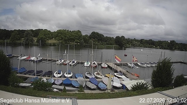 Archiv Foto Webcam Münster: Segelclub am Aasee