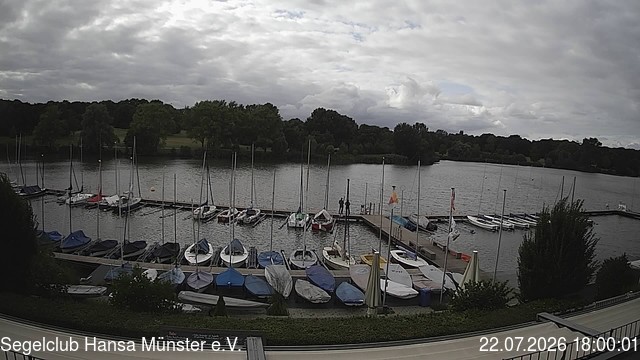 Archiv Foto Webcam Münster: Segelclub am Aasee
