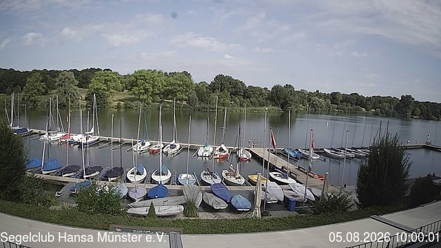 Archiv Foto Webcam Münster: Segelclub am Aasee