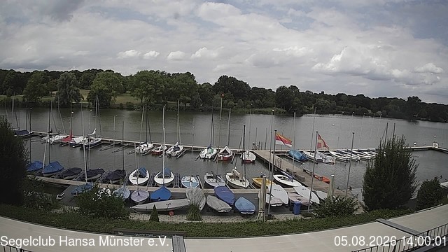 Archiv Foto Webcam Münster: Segelclub am Aasee