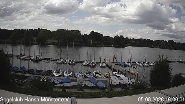 Archiv Foto Webcam Münster: Segelclub am Aasee
