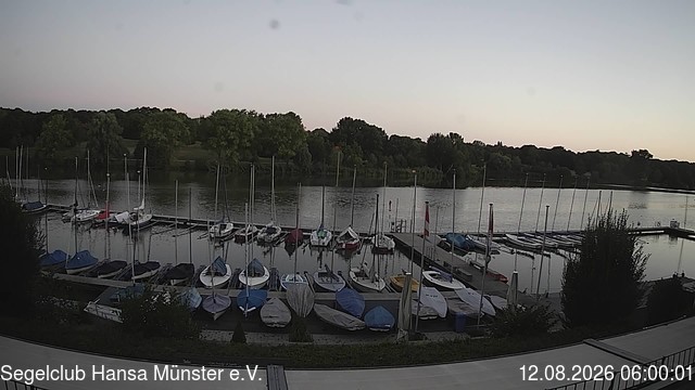 Archiv Foto Webcam Münster: Segelclub am Aasee