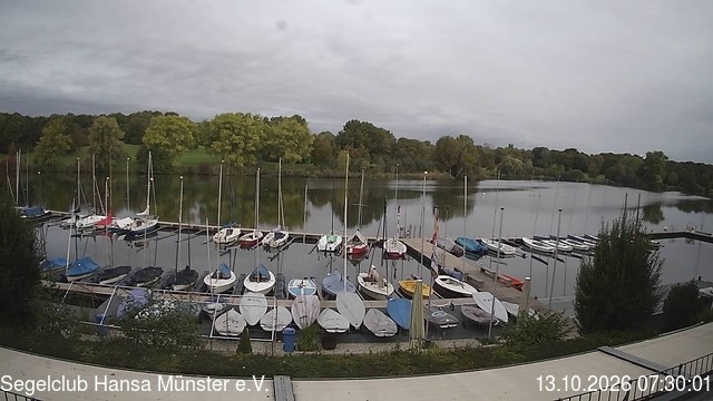 Archiv Foto Webcam Münster: Segelclub am Aasee