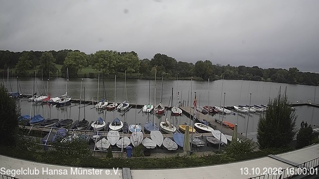Archiv Foto Webcam Münster: Segelclub am Aasee