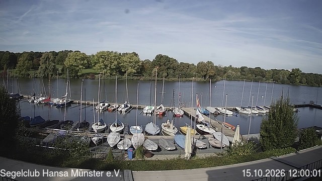 Archiv Foto Webcam Münster: Segelclub am Aasee