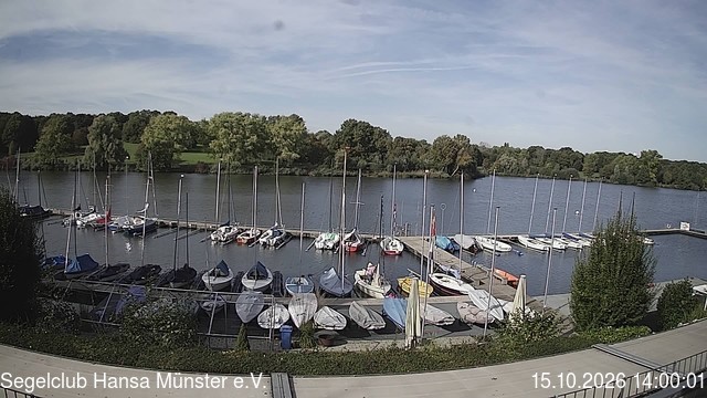 Archiv Foto Webcam Münster: Segelclub am Aasee