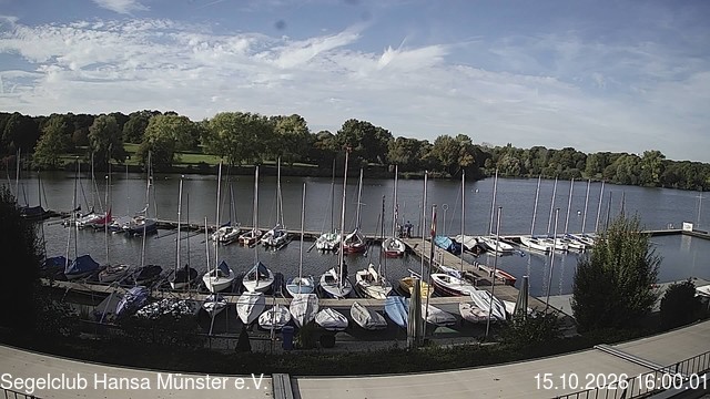 Archiv Foto Webcam Münster: Segelclub am Aasee