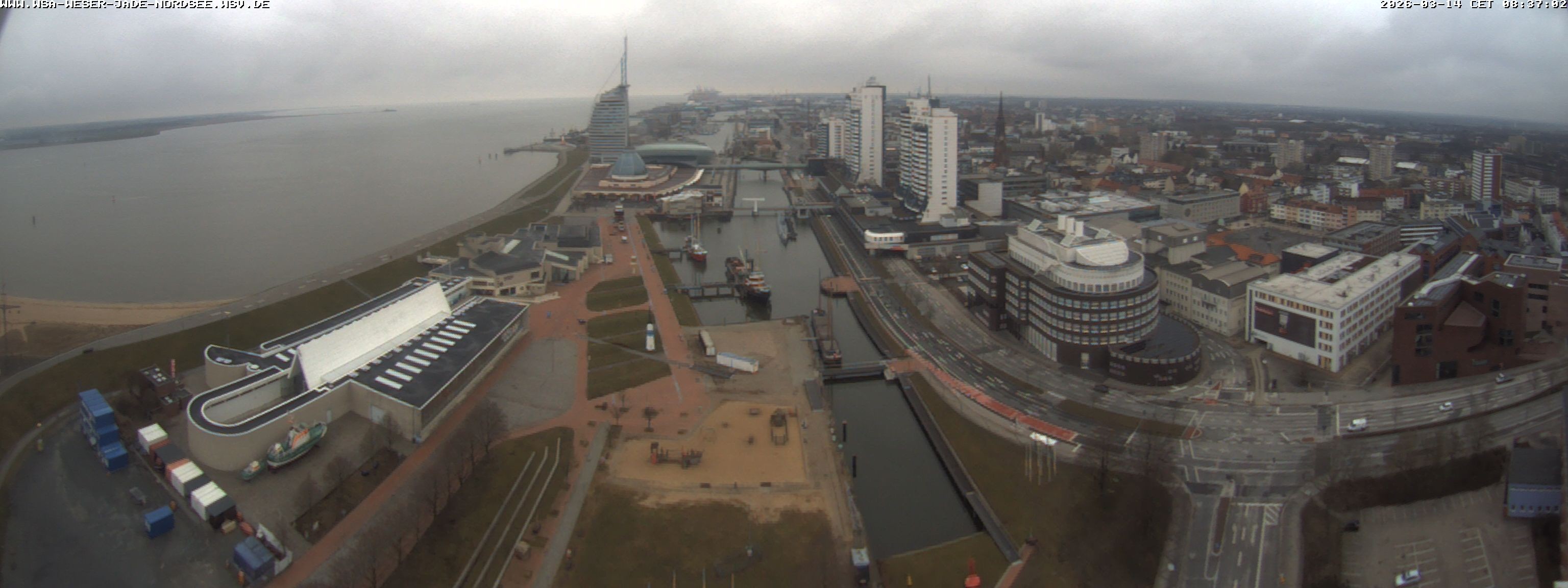 Archived image Webcam Bremerhaven: Old and New Harbour