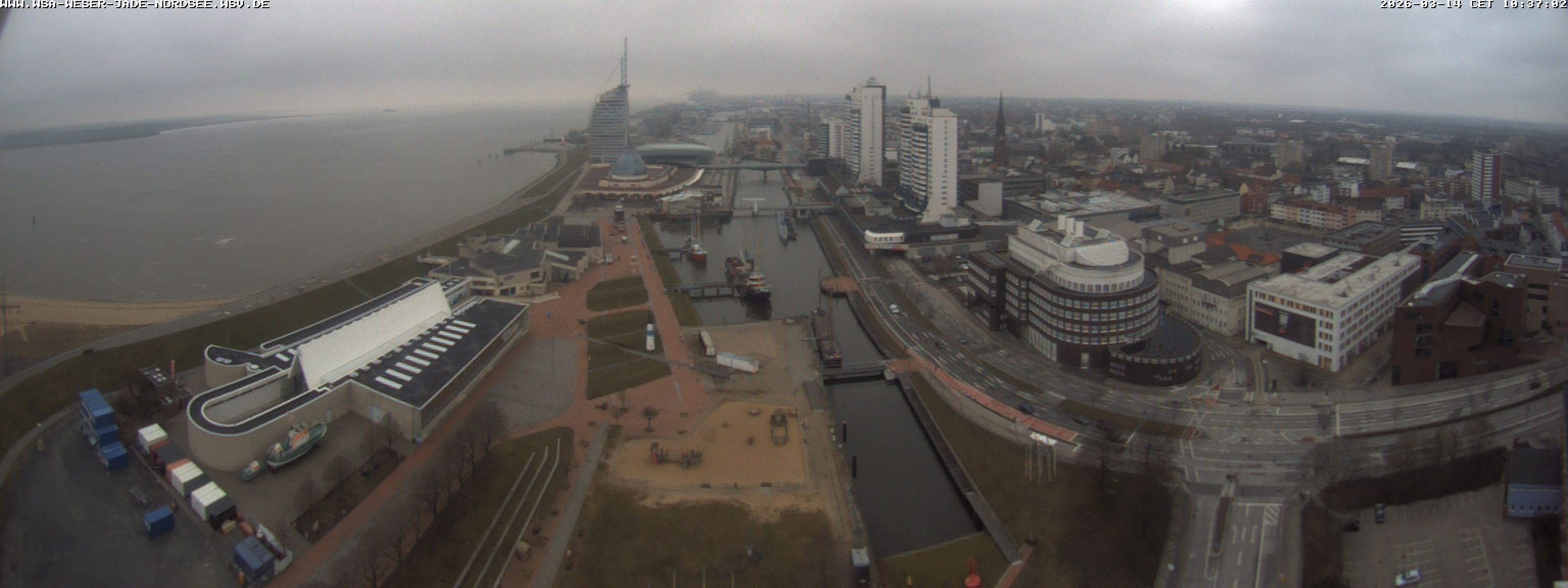 Archived image Webcam Bremerhaven: Old and New Harbour