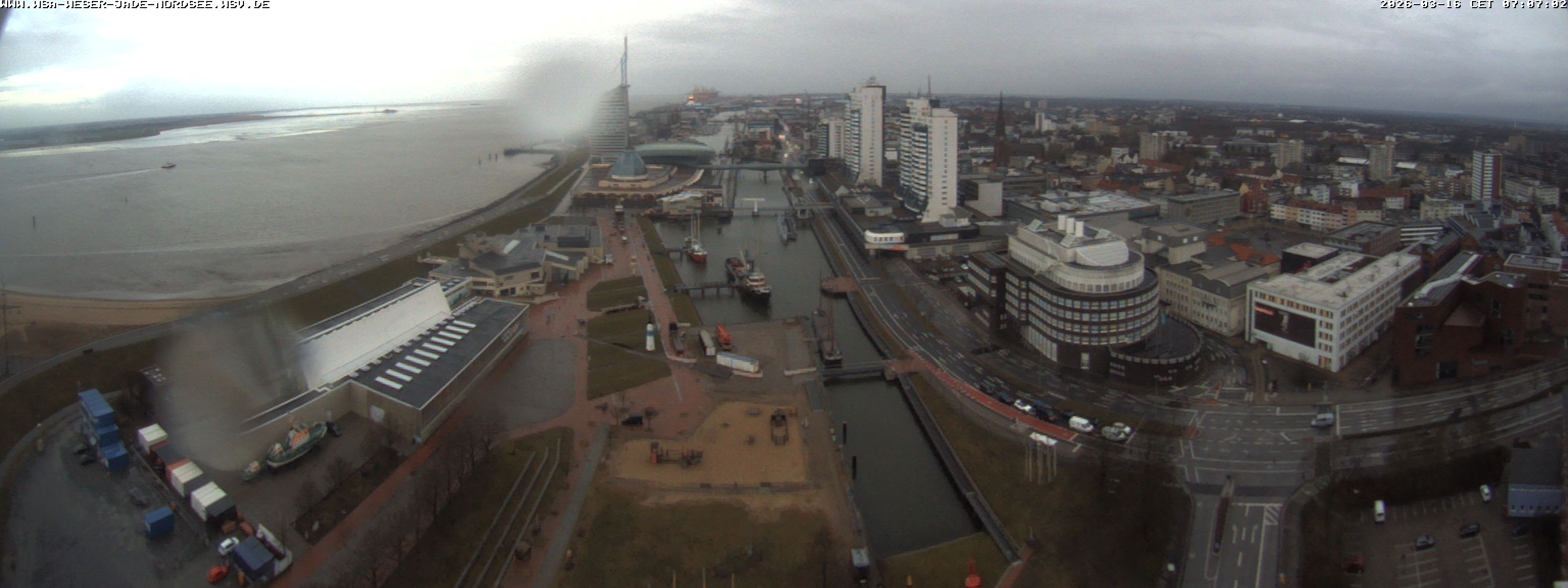 Archiv Foto Webcam Bremerhaven: Alter und Neuer Hafen