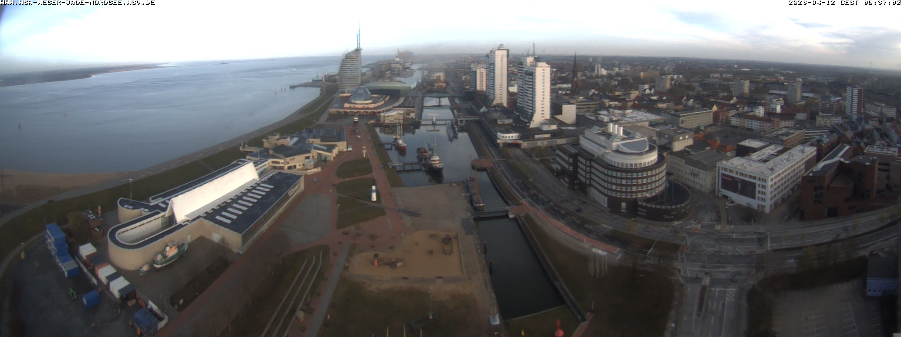 Archived image Webcam Bremerhaven: Old and New Harbour