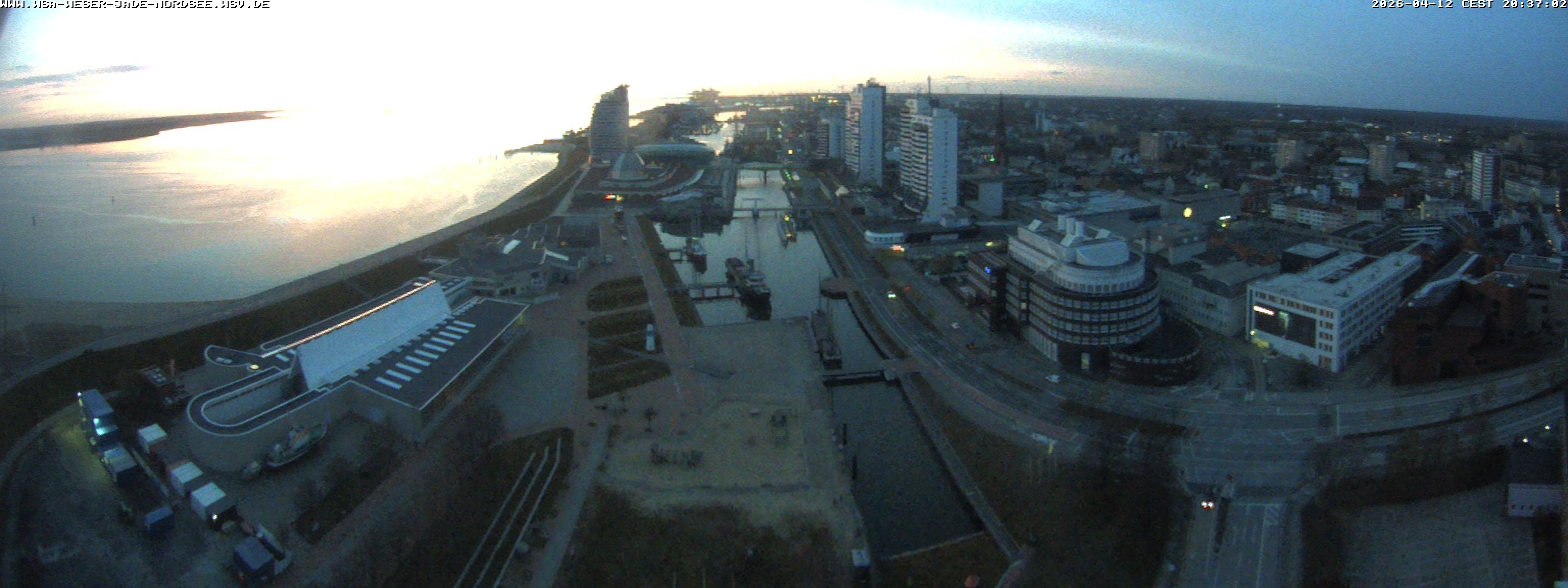 Archived image Webcam Bremerhaven: Old and New Harbour